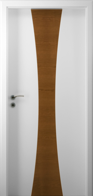 Weißlacktür Intarsia