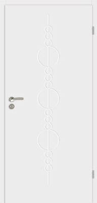 Weißlacktür Linea/E-Design