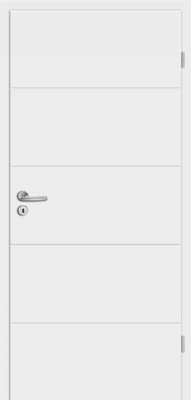 Weißlacktür Linea/E-Design